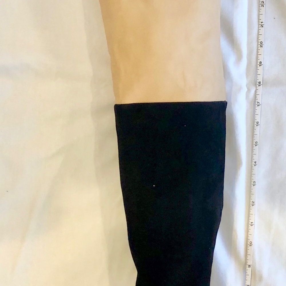 Chanel 10B Black Suede and Tan and kit leather ove the knee boots - Picture 8 of 8
